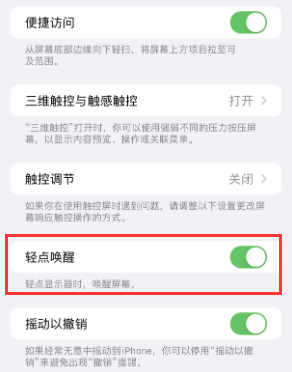 新疆苹果授权维修站分享iPhone轻点无法唤醒怎么办