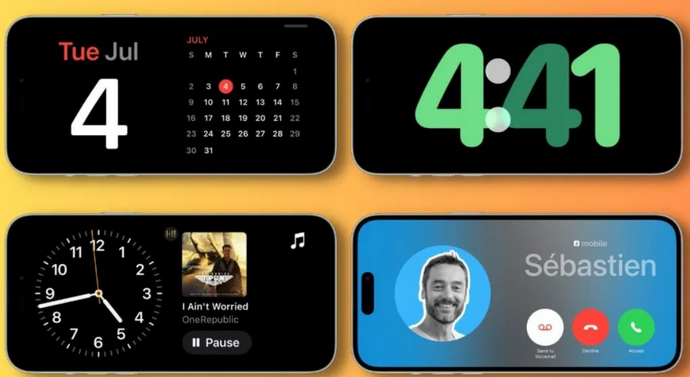 新疆苹果手机维修分享iOS17横屏充电待机显示有什么好处 