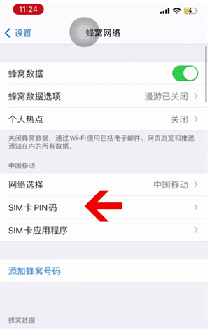 新疆苹果14维修网分享如何给iPhone14的SIM卡设置密码 