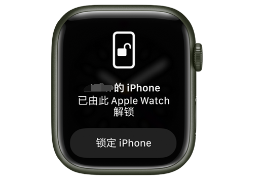 新疆苹果手机维修分享用 AppleWatch 解锁配备面容 ID 的 iPhone方法 