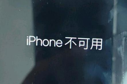 新疆苹果服务网点分享锁屏界面显示“iPhone 不可用”如何解决 